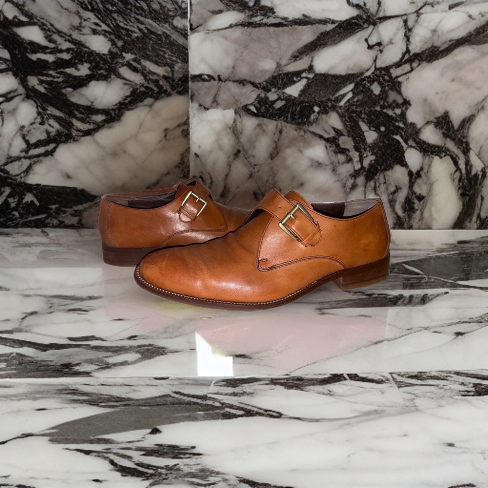 COLE HAAN SINGLE MONK STRAP
DRESS SHOES SZ: 10